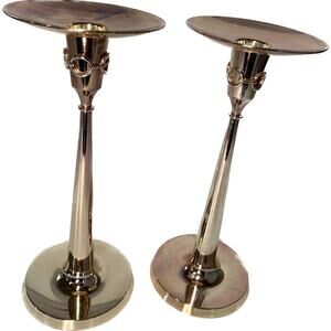 Victoria Hagan Perfect Pieces Candlestick Holders Eternity Rings Set Copper Tone